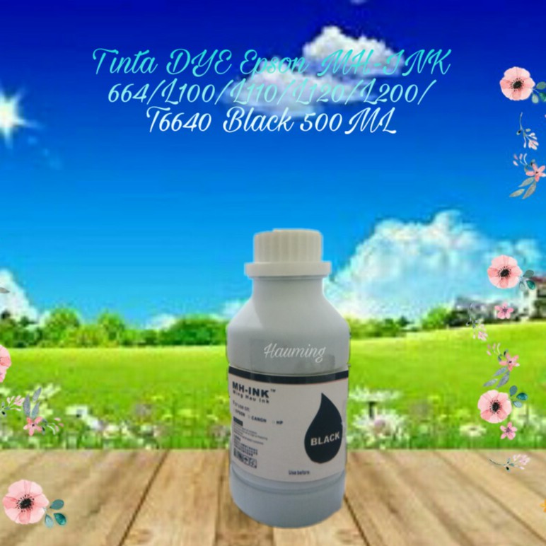 Tinta Cair Refill DYE INKJet Korea Epson 664 L100 L110 L120 L200 L210 L300 L550 L555 Black 500ml