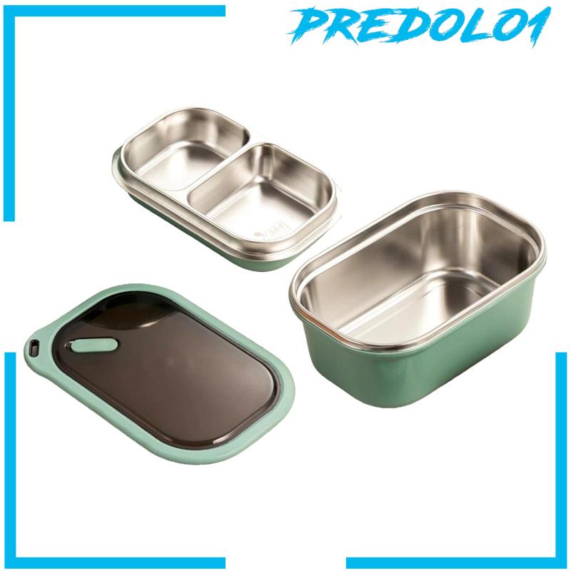 Kotak Makan Bento Bahan Stainless Steel Ukuran 1200ml Untuk Piknik / Camping