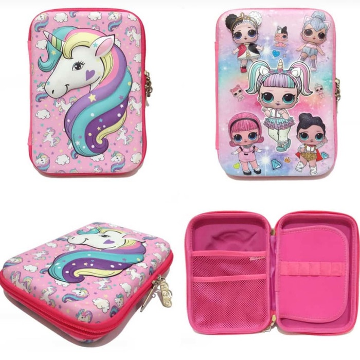 

Tempat kotak pensil kostak model SMIGGLE motif UNICORN GOOD QUALITY promo