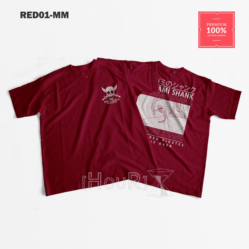 Kaos Anime One Piece Akagami ShanksOne Piece Red