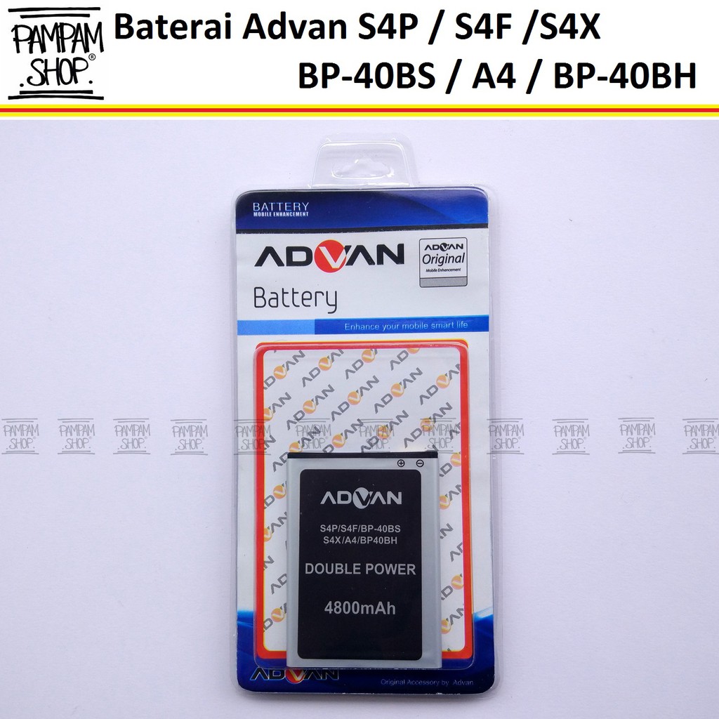 Baterai Advan S4F S4P S4X Double Power Original | Batre, Batrai, Battery Advance Dual Power S4 F P X