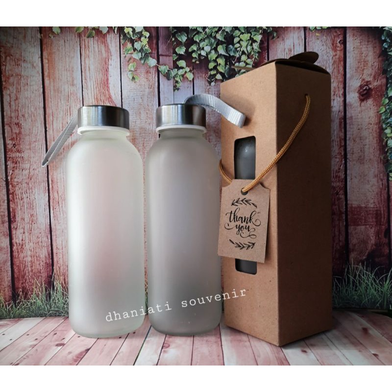 botol tumbler kaca dove souvenir wedding souvenir tumbler