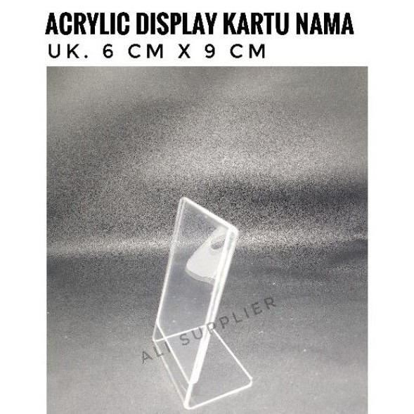 Acrylic ukuran kartu nama / Acrylic tent card / Acrylic Display / Akrilik kartu nama / Tent card