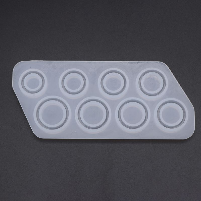 SIY  Flat Rings Mold Collection Handmade DIY Making Ring Jewelry Silicone Mold Crystal Epoxy Mould