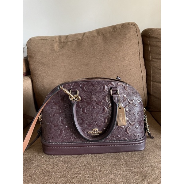 Preloved tas coach mini sierra emboss original store 
