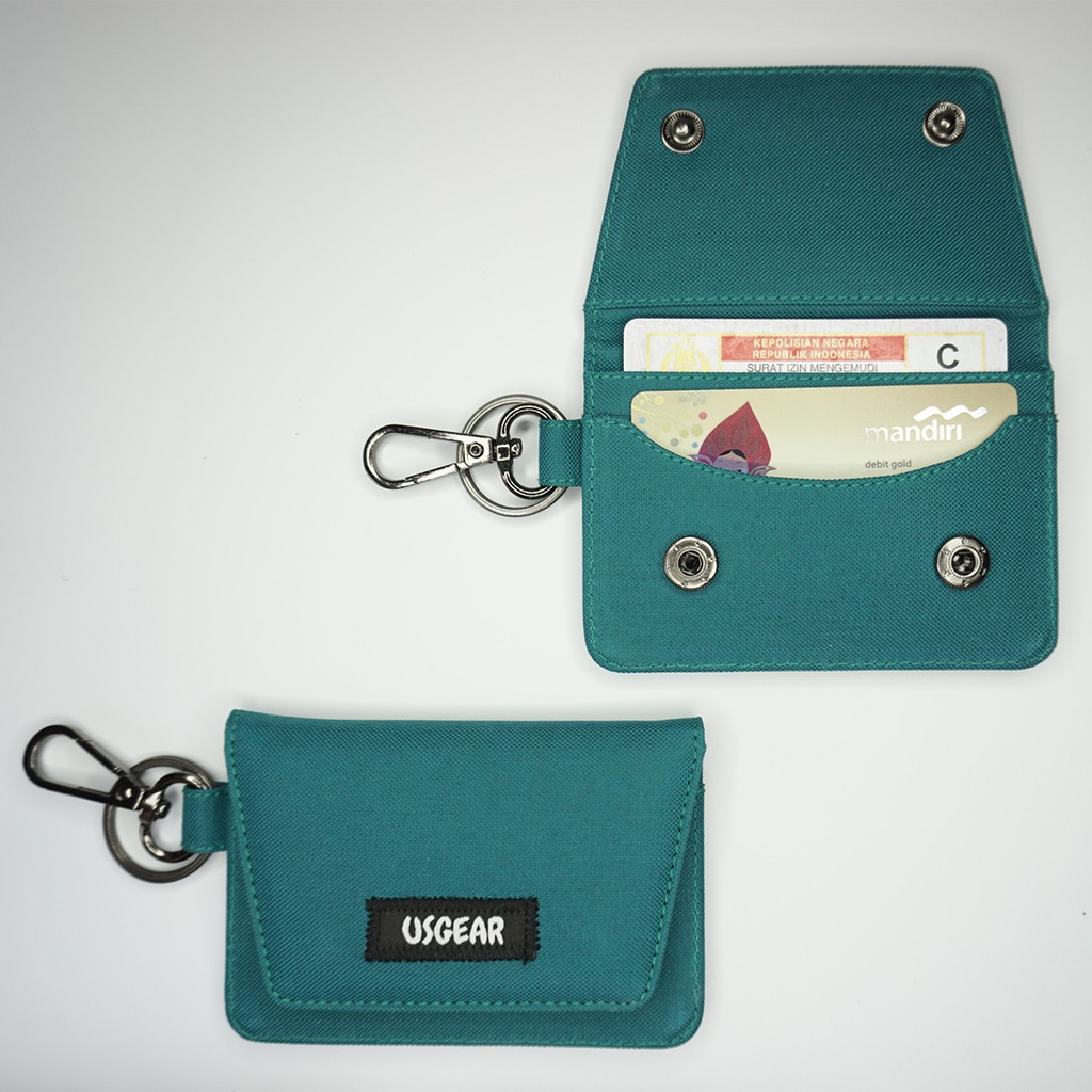 Gantungan Kunci Mobil Motor / Keychain / Dompet STNK Slim / Warna Tosca - UGDA0006