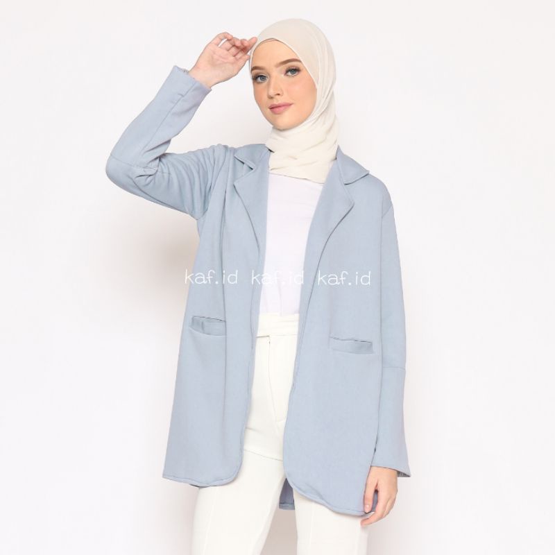 Blazer Kerja Wanita Korea Bahan Import Premium Edisi Warna Pastel