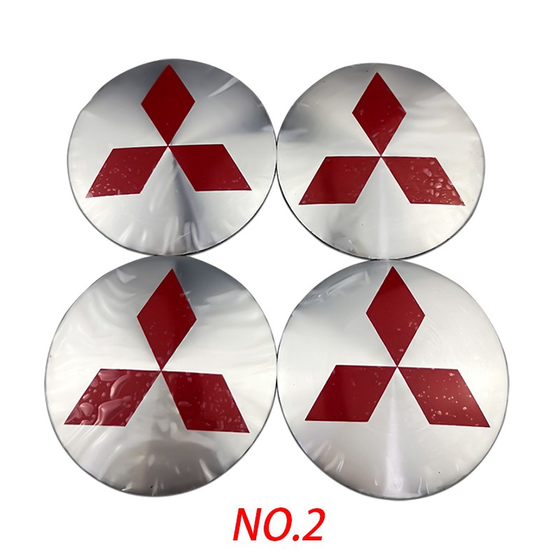 4pcs Stiker Emblem Badge Logo Night Knight 56mm Untuk Velg Hub Mobil Mitsubishi Ralliart