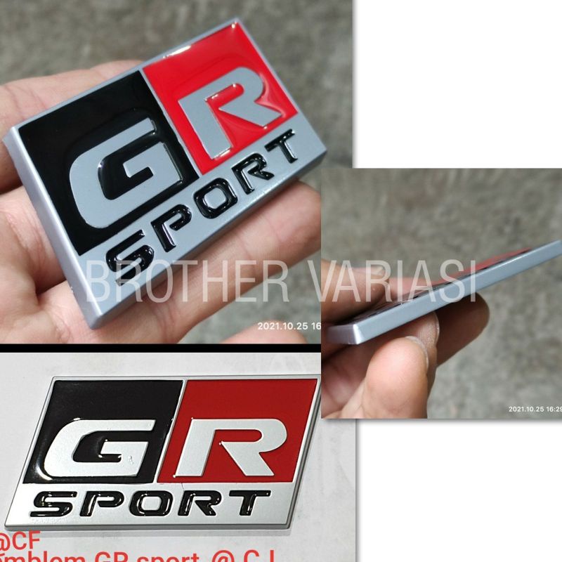 Emblem GR Sport Tulisan GR Sporty Emblem Gazo Racing Sport