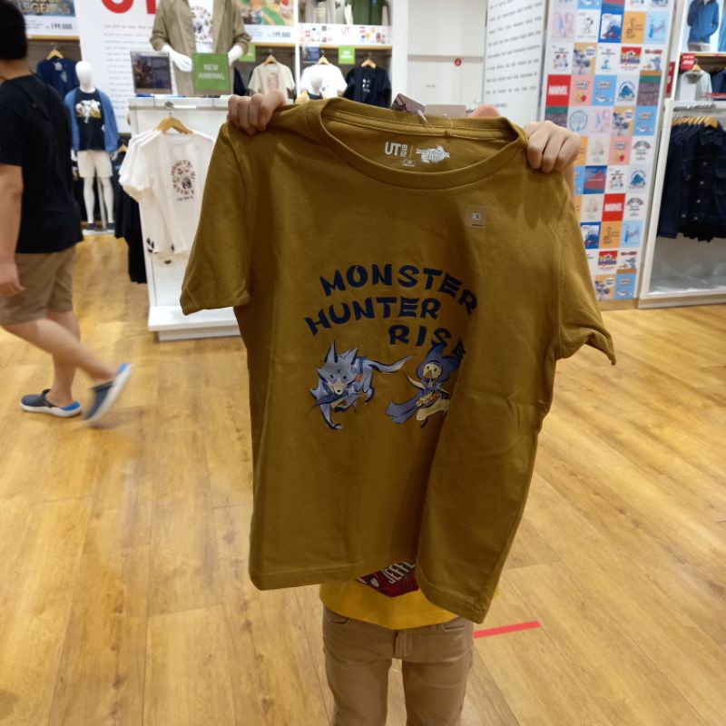 UNIQLO ORI MONSTER HUNTER MANGA ANIME GAME JUJUTSU KAISEN DEMON ONE PIECE Kaos Anak Tshirt ULTRAMAN