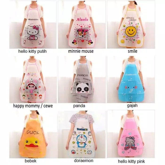 Apron Character Celemek Karakter  Celemek Anti Air