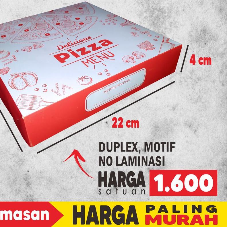 

❇ BOX PIZZA 22 CM DUPLEX MOTIF (50 pcs) ❋