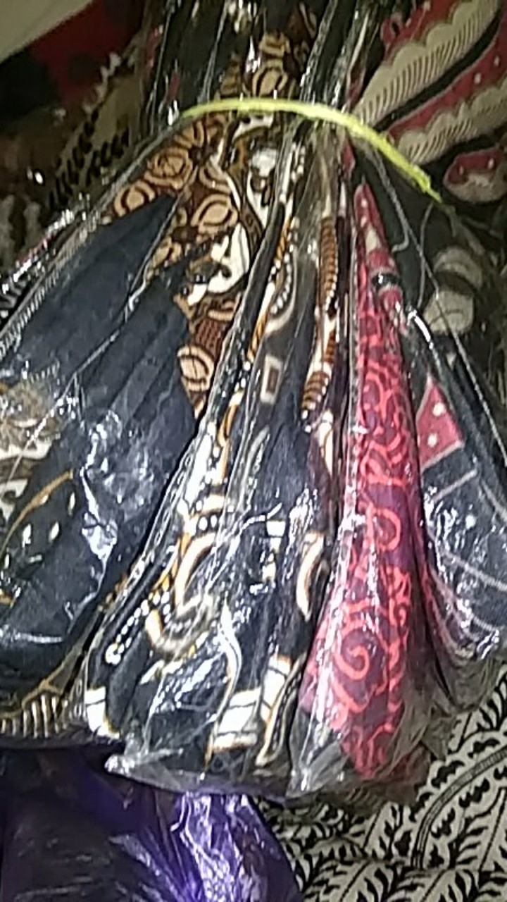 Batik Couple Keluarga Sania Ruffle Ori Ndoro Jowi Dnt Motif Merah Merah