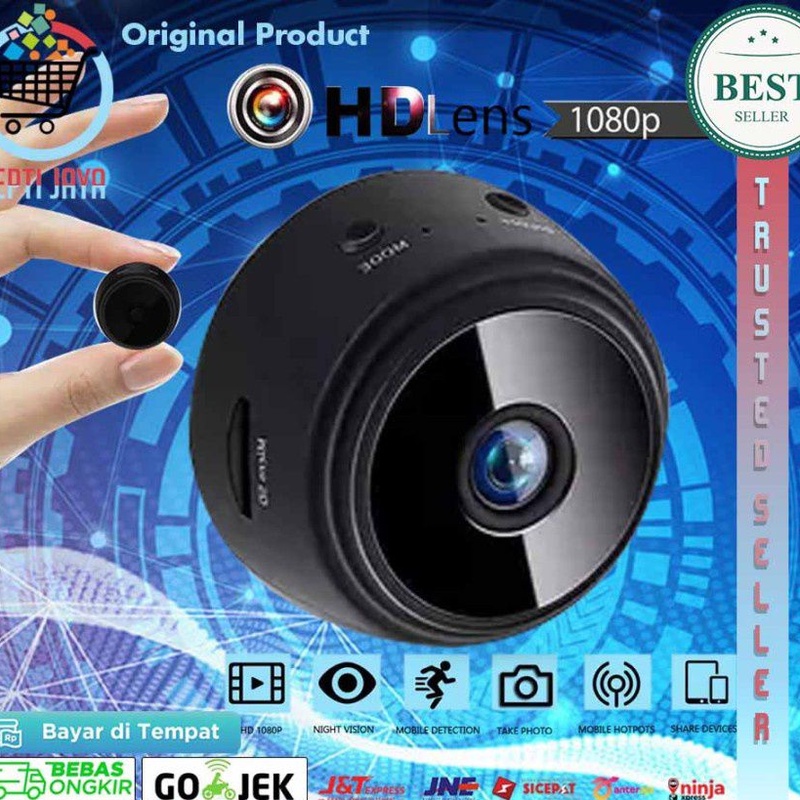 KAMERA PENGINTAI IP Mini Spy Camera WiFi Hidden MAGNET A9 CAMERA 8MP Wireless HD 1080P wifi Kamera bisa pantau luar kota dijamin mantap 100%  MANTAP