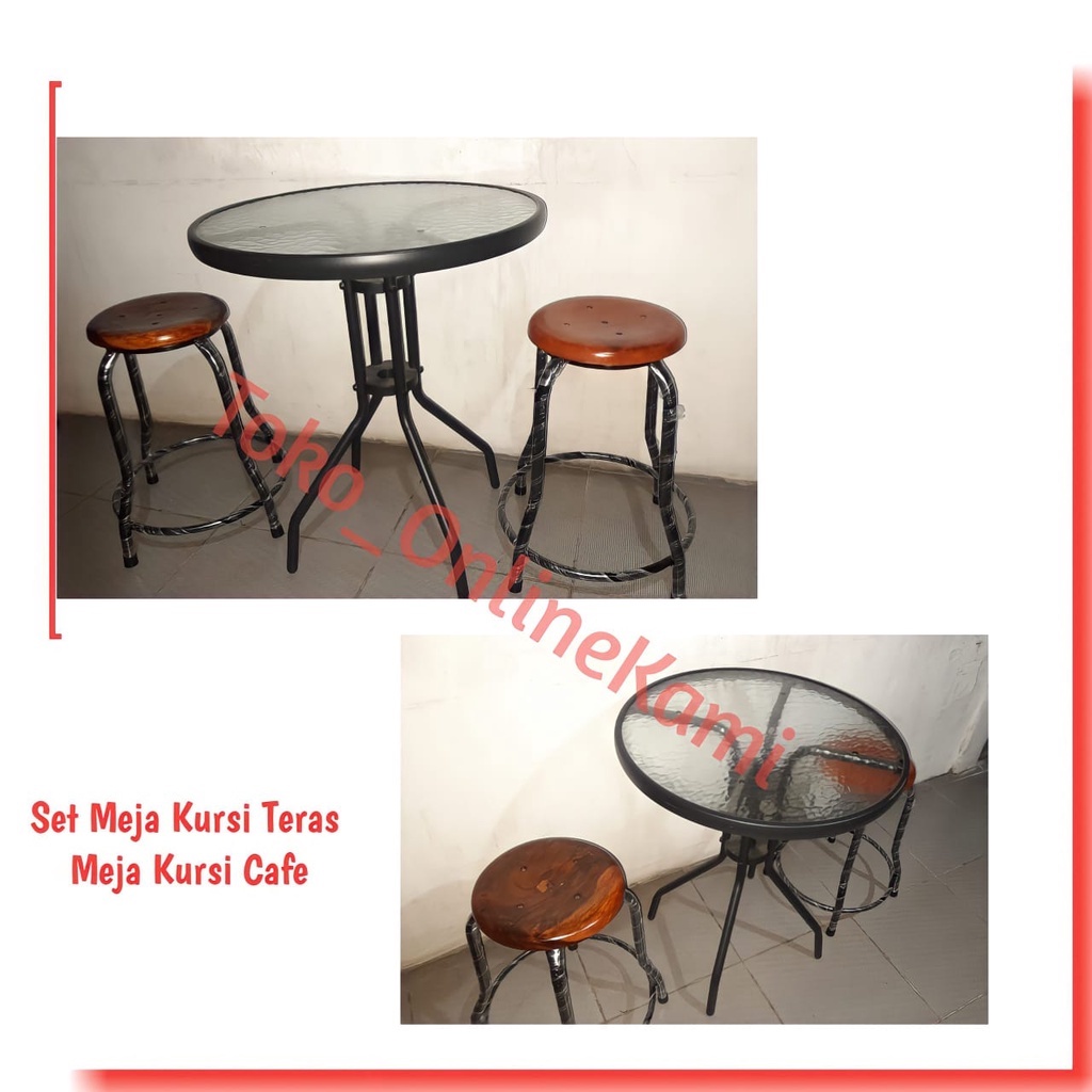 Set Meja Kursi Teras/Set Meja Kursi Cafe/Set Meja Kursi INFORMA/Set Meja/Ready Stok Meja Set