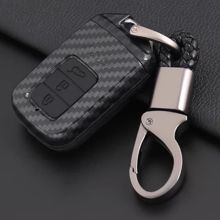 ORI! CASING CASE COVER SARUNG RUMAH CARBON REMOTE KUNCI SMARTKEY HONDA CRV TURBO CITY CIVIC 3 TOMBOL