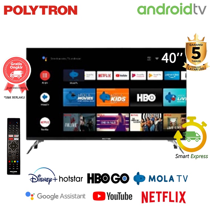 TV LED POLYTRON PLD 40AG9953 ( ANDROID TV ) - 40 INCH