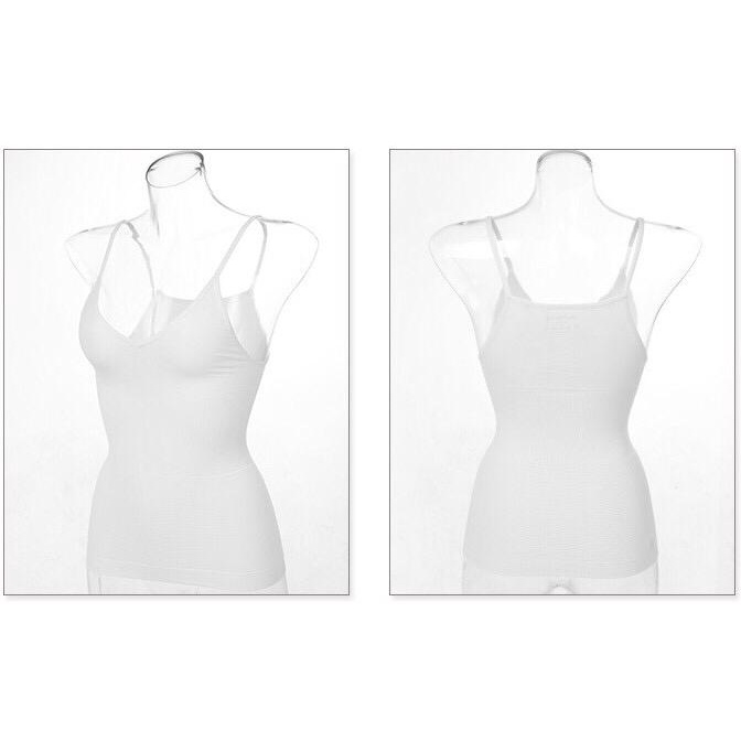 Reseller Welcome - Ba192  Baju Kaos Slim Cloth / Camisole Top / Tank Top / Pakaian Dalam / Tank Top Fashion Wanita-Baju Putih