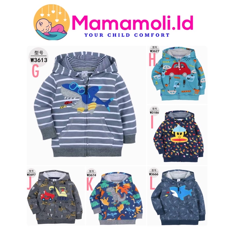 Jaket Anak Bayi Laki Laki / Jaket Hoodie Anak Laki Laki /Jaket Baby Laki Laki / Jaket  Carter Anak Baby / Sweater Anak / Outerwear Anak Laki Laki / Jaket Motor Anak / Windbreaker Jaket / Baby Boy Jacket