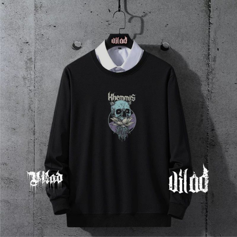 VASPLY crewneck tengkorak . suiter cowok . suiter pria . suiter pria . jaket tengkorak . jaket skull . suiter . hudi . crewneck pria distro . sweater anime . crewneck cowok aesthetic . crewneck . crunek . cn pria distro original asli . sweater keren