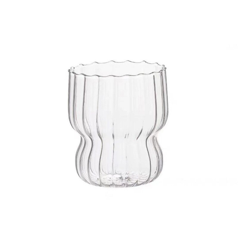 Gelas Cangkir Oatmeal Cup Breakfast Crystal Glass Cup 260ml - T031 - Transparent