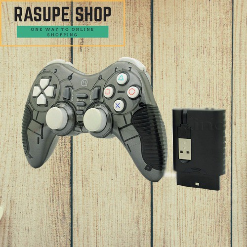 PREMIUM Stick/Joystick/Gamepad Wireless 2.4G Untuk PS2 PS3 PC Windows Android LIMITED