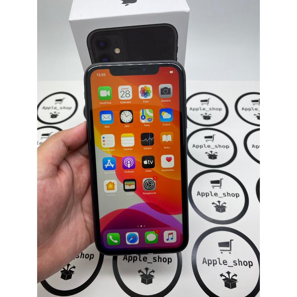 iPhone 11 128gb Black Lcd Original Mulus Original Bukan Refurbish / Rekondisi