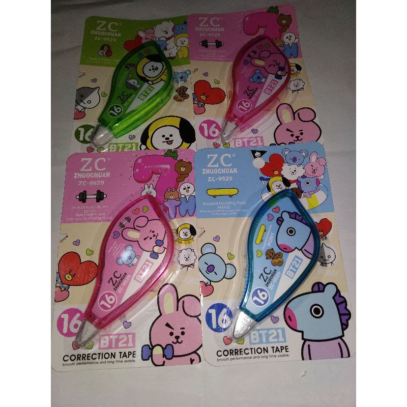 

Tipe-x kertas 16m motif BT21
