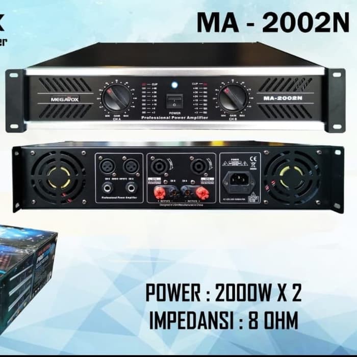 power megavox ma-2002 DESIGNED IN USA