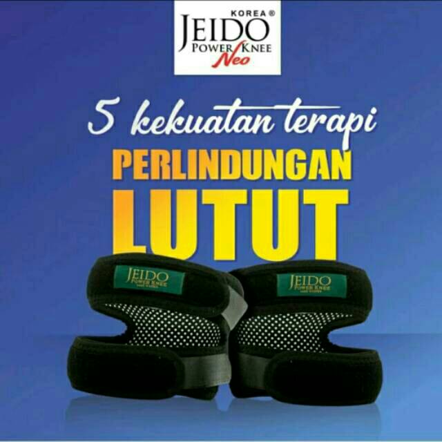 Jeido Power Knee Neo Sabuk Deker Lutut Terapi Kesehatan
