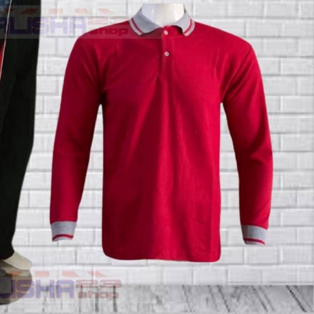 ★ SETELAN KAOS KERAH LENGAN PANJANG SETELAN TRAINING KAOS BERKERAH TANGAN PANJANG SET PAKAIAN OLAHRA