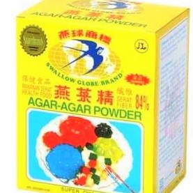 

AGAR Swallow Globe Brand Asli 1 BOX isi 12 Sachet bubuk agar jelly bola dunia - COKLAT