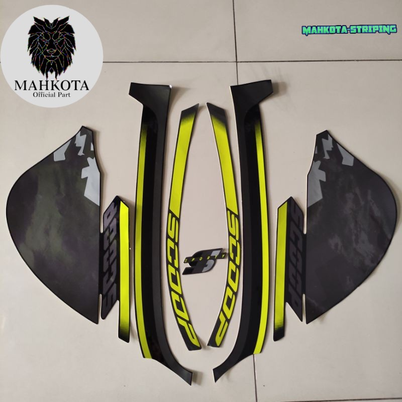 Striping Stiker Polet Sepeda Motor List motor honda scoopy 2021 hitam lis stabilo list body standar 