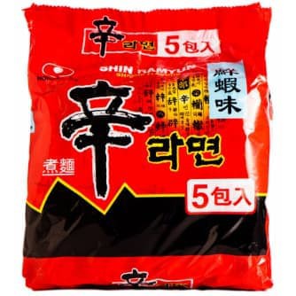 

#HANDCARRY Nongshim Shrimp Flavour 5sX120g - UFOHCR1307