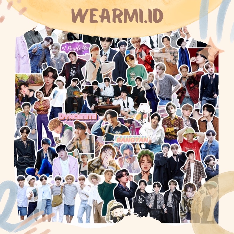 

101/77 pcs Sticker Pack Kpop Bangtan BTS Dynamite Scrapbook Bujo Jurnal DIY
