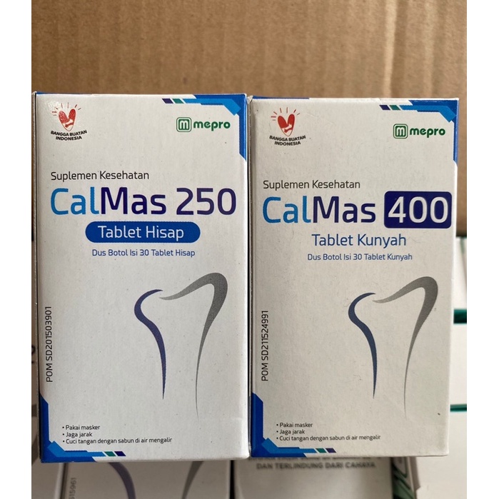 Calmas isi 30 Tablet / Peninggi badan / Kalsium