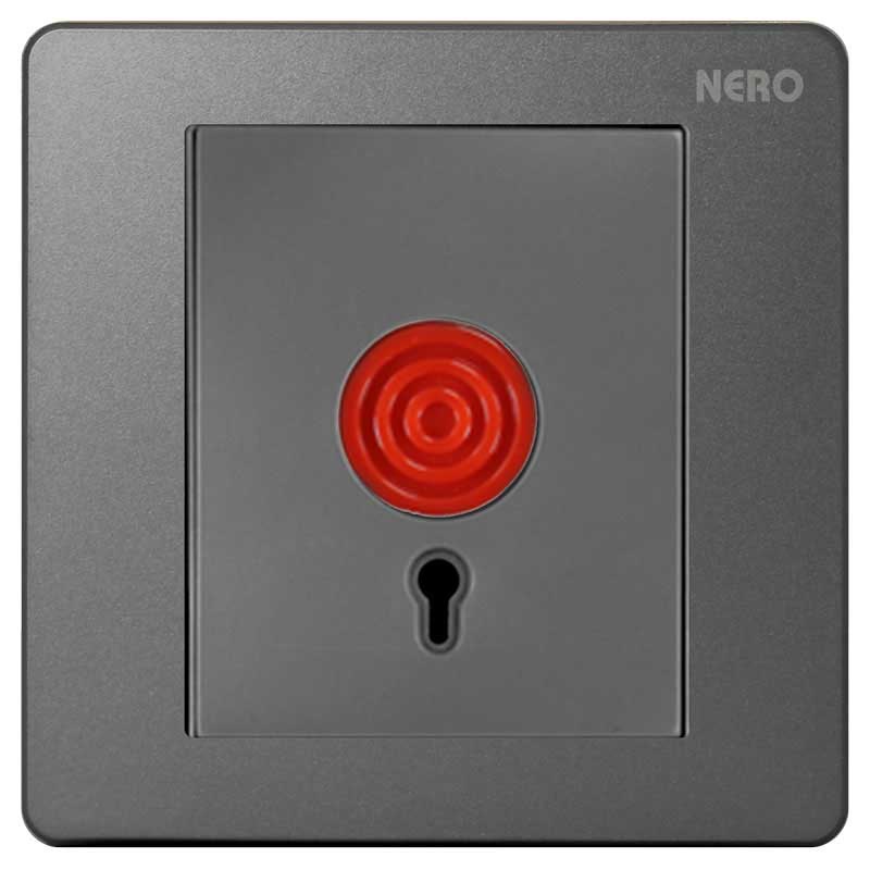 Casa X278-Grey Panic Button with Key Reset NERO