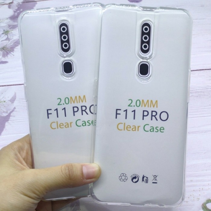 C/C- Softcase Clear Case Sillikon Kondom Case Bening Casing Hp Oppo F11 Pro