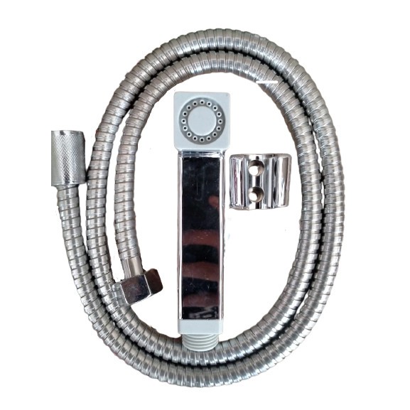 JET SHOWER SELANG FLEXIBLE WASHER TOILET BIDET CLOSET SHOWER CHROME