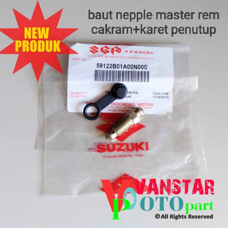 baut karet nepple master rem cakram