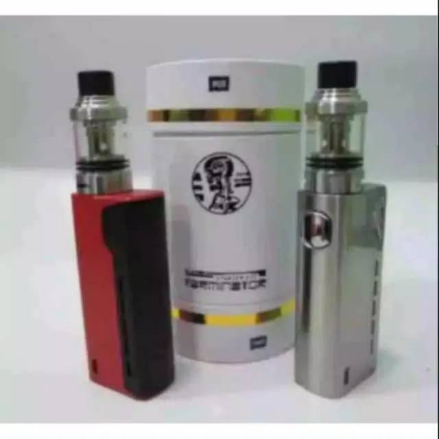 Vape Tesla Terminator 90watt Fullset Siap Pakai Free Battery &amp; Free Liquid 10ml-Vave rokok elektrik