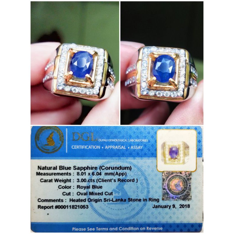 Royal blue Sapphire Ceylon