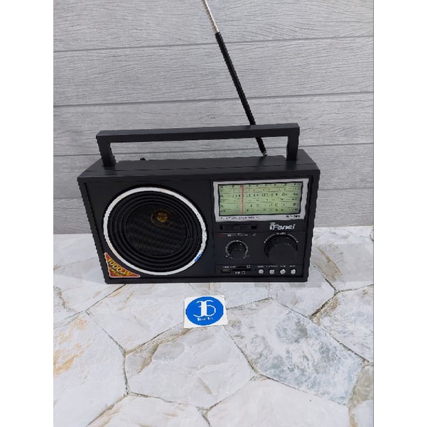 Radio Jadul Portable 3 Band Super Bass USB SD Card TF AC DC IFanci RD 205