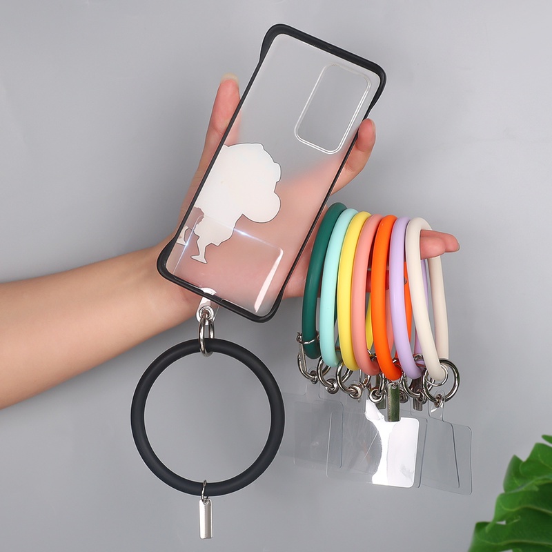 Gantungan Kunci / Handphone Universal Warna Polos Anti Jatuh / Hilang