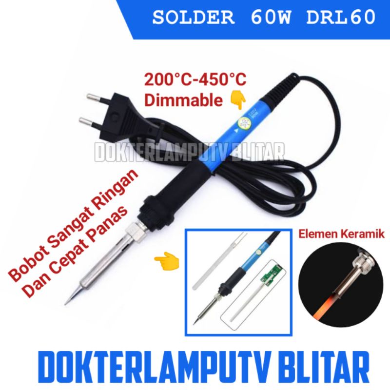 SOLDER ELEMEN KERAMIK (( DRL60 )) BAHAN BERKUALITAS SANGAT RINGAN DAN CEPAT PANAS