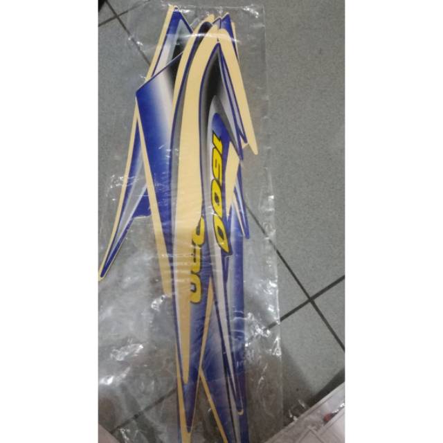 Striping Variasi Honda Megapro 2005 Biru