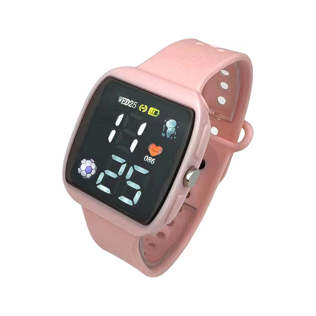 Jam Tangan Digital LED Anti Air Rubber Electronic Fashion Import Pria Wanita Anak Remaja Premium M170