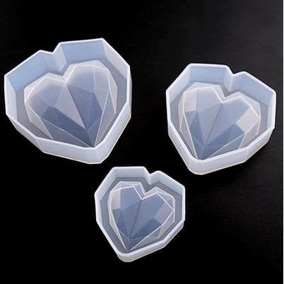 Heart Shape Silicone Mold 3 Size