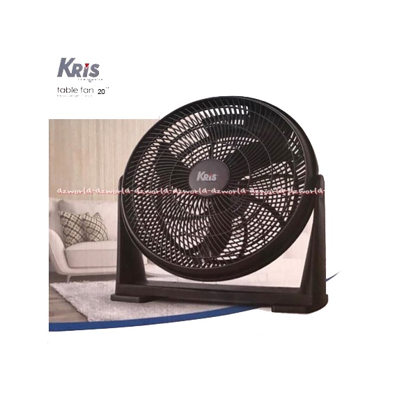 Kris Air Monster Table Fan 20inchi Kipas Angin Meja Hitam Black 50cm Airmonster Desk Fan Black