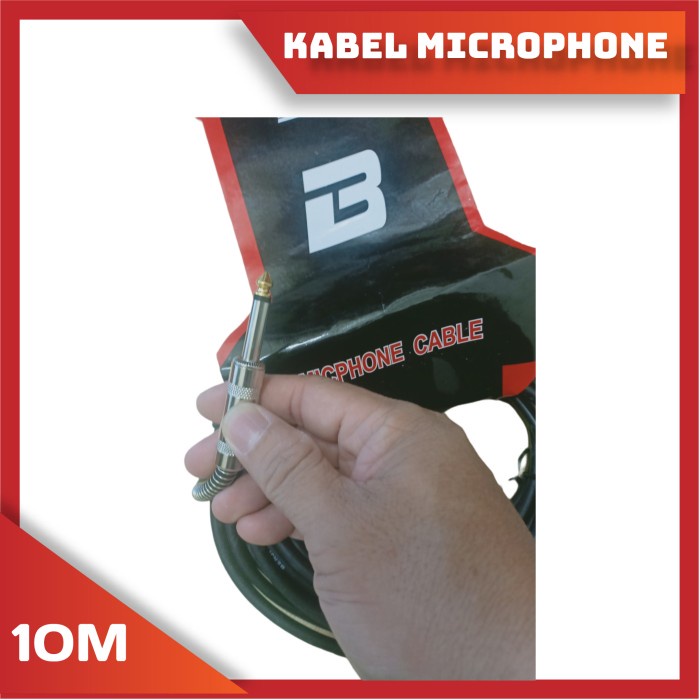 KABEL MIC MICROPHONE HIGH QUALITY PANJANG 10M